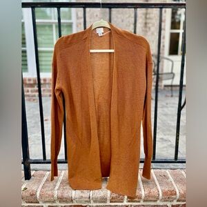 a new day Women's Warm Brown Open Cardigan